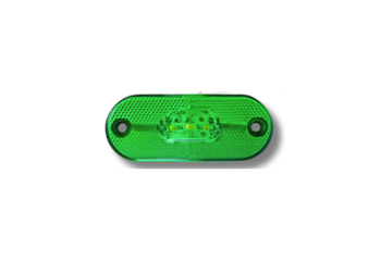 FARO LATERAL 3 LED 85MM BI-VOLT VERDE